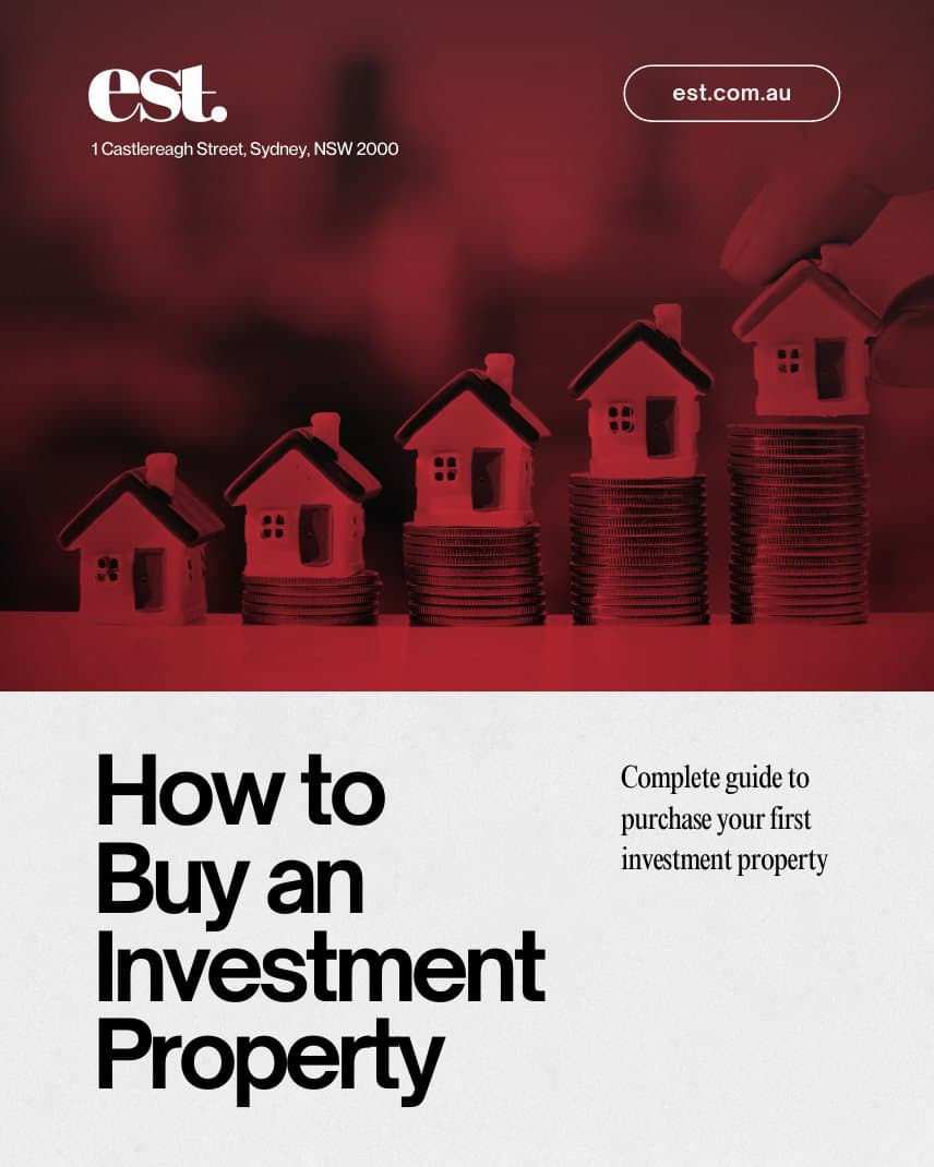 Cover of How to Buy an Investment Property, est. Financial's complete guide to purchasing your first investment property